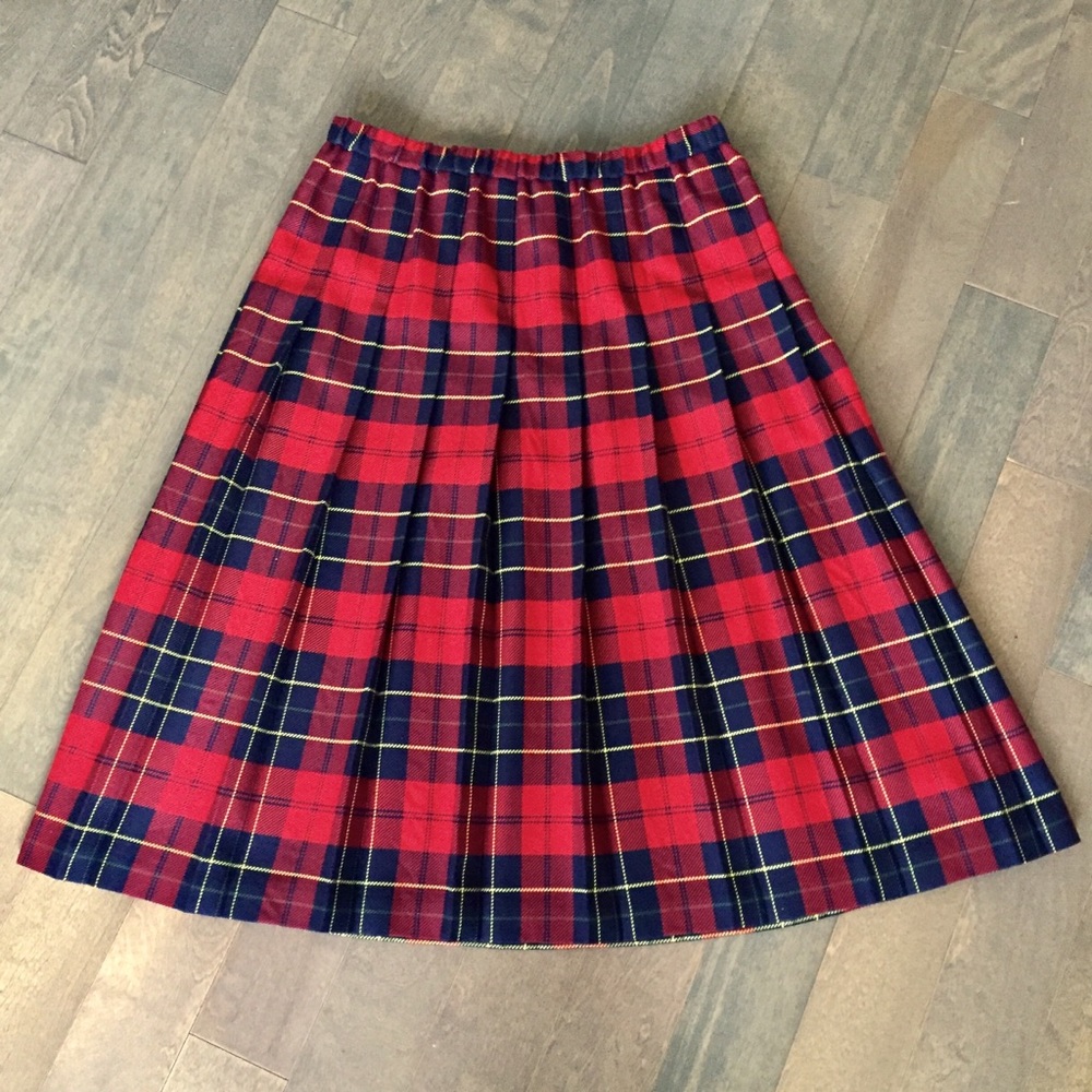 SALE! Tartan Plaid Pleated Skirt